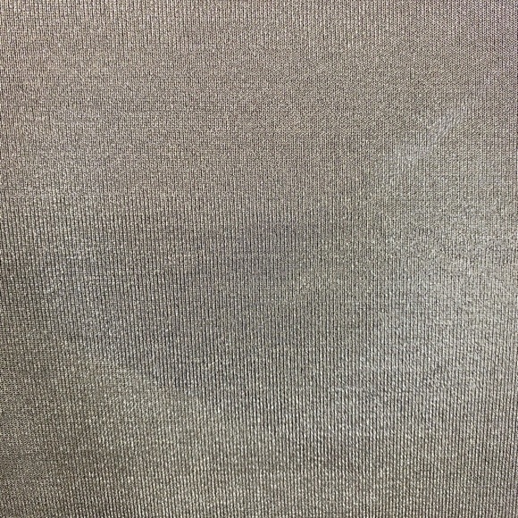 SILVERY GREY STRETCH KNIT FABRIC LIQUID METAL LOOK - Picture 3 of 7